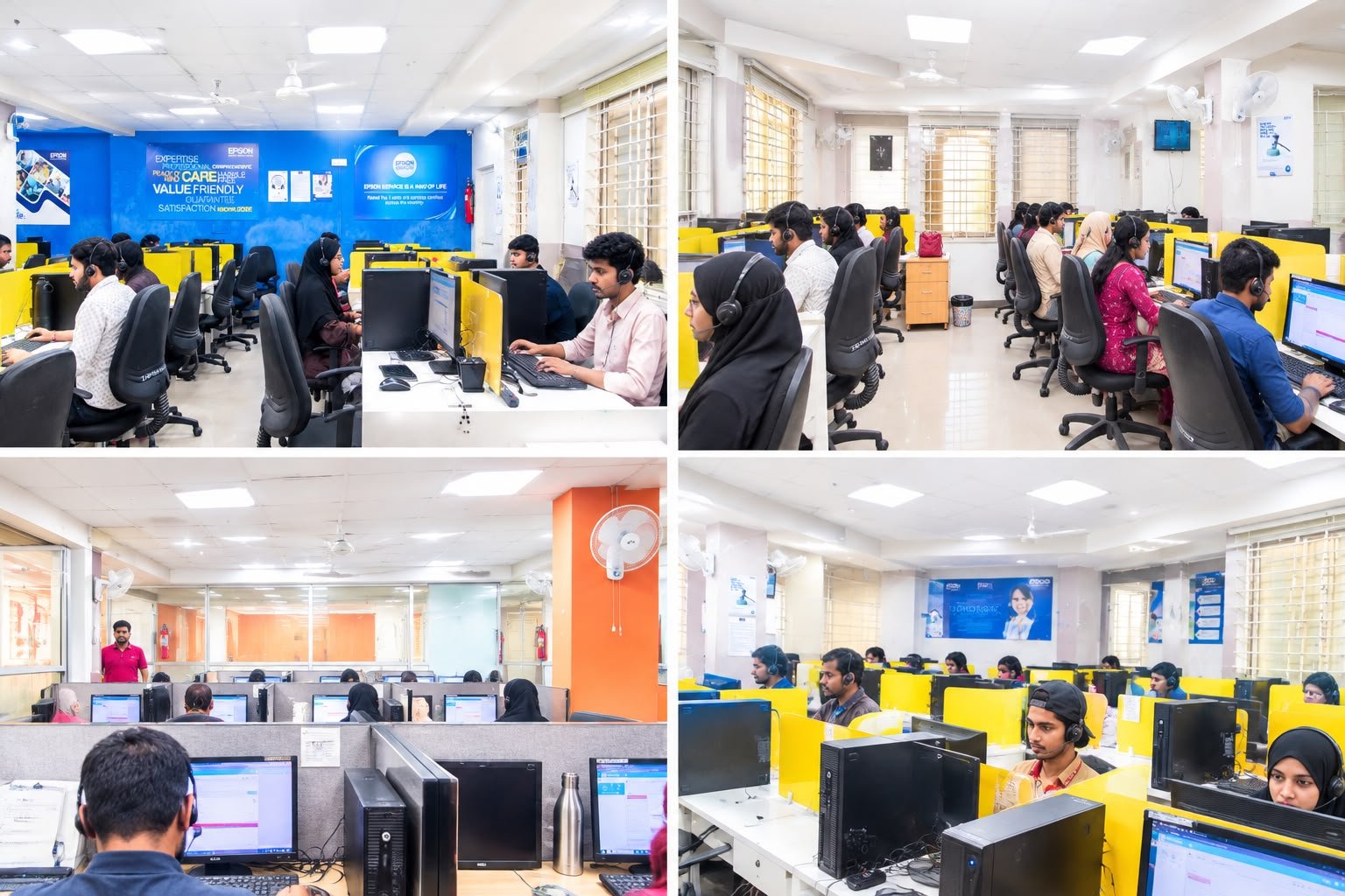 Falcon teams serving customers from the first-floor operations centre